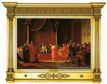  Georg Pintura al %C3%B3leo - Napoleón e hijo, pintor académico Jehan Georges Vibert